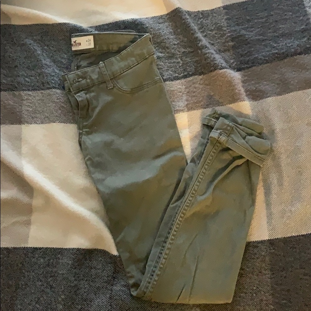 Green Skinny Hollister Jeans